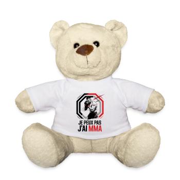 Je peux pas j'ai MMA - Nounours - blanc - Devant