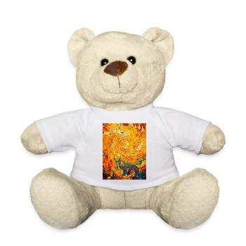Swirling Fire - Teddy Bear - white - Front