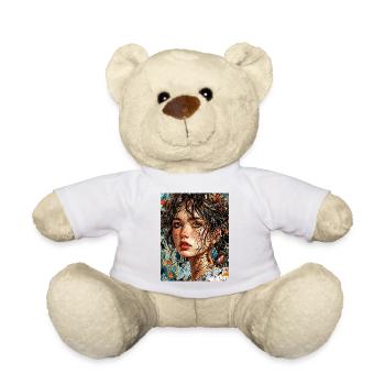 Portrait with nature - Teddy Bear - white - Front