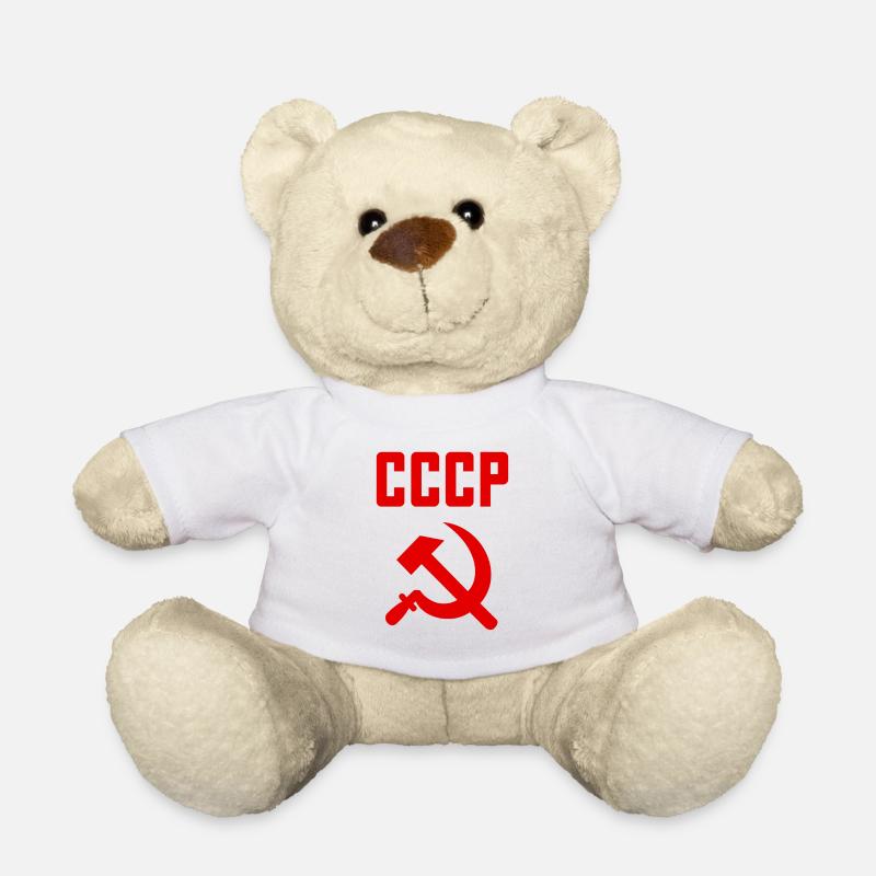 Soviet - Hammer und Sichel Sowjetunion - Kommunist - Teddy - Weiß