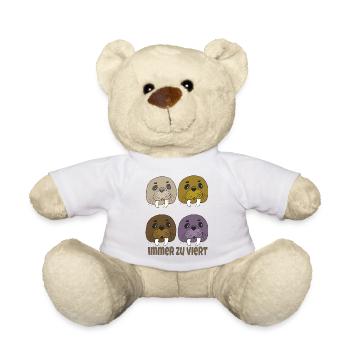 Walrus always in fours - Teddy Bear - white - Front