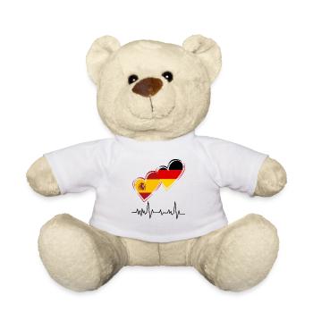 Spanien und Deutschland - Teddy - Weiß - Vorne