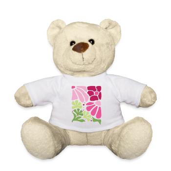Boho Blumen Frühling Sommer Garten Natur - Teddy - Weiß - Vorne