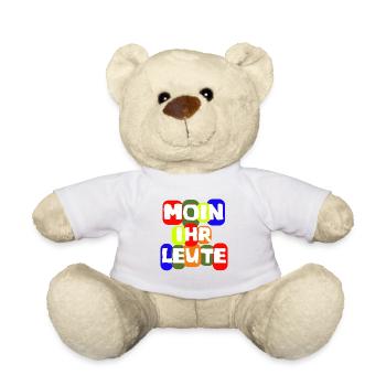 Langue Chemise Moin vous les gens amusant - Nounours - blanc - Devant