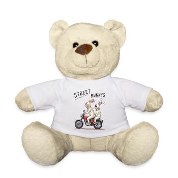 Biker Hasen - Teddy - Weiß - Vorne