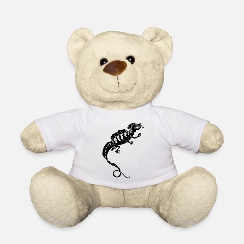 Echse - Teddy - Weiß