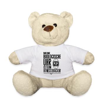 Meine biologische Uhr ist ein Fitnesstracker - Teddy - Weiß - Vorne