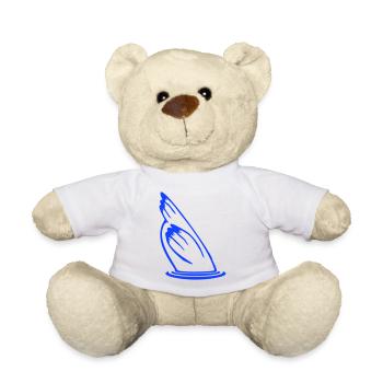 Ente taucht Unterwasser Kopf See Wasser trinken - Teddy - Weiß - Vorne
