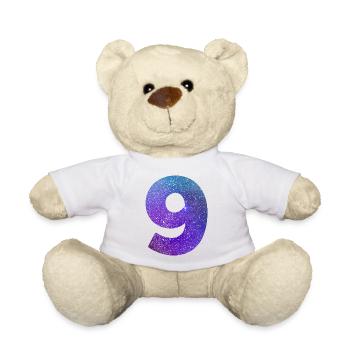 Number 9 galaxy - Teddy Bear - white - Front
