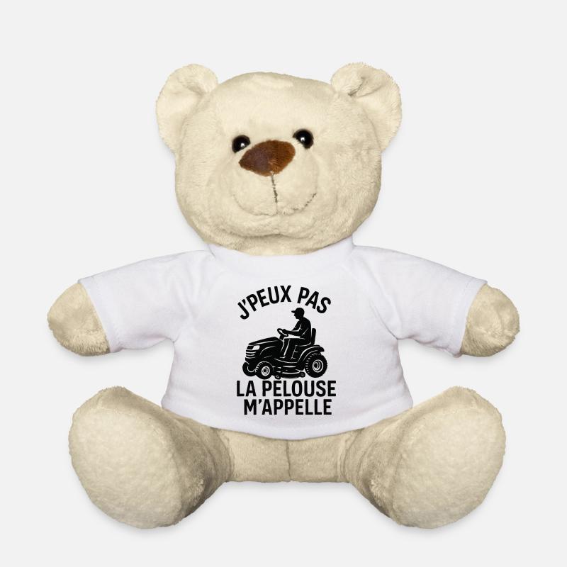 I can't the lawn calls me - Teddy Bear - white