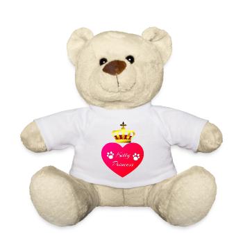 Kitty Princess, Herzen, Tier Tatzen - Teddy - Weiß - Vorne