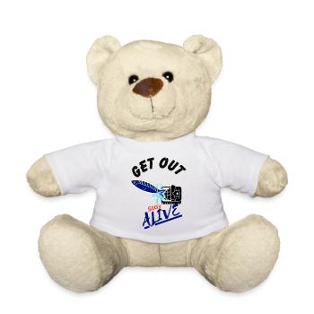 Get out and Stay Alive - Fisch in Falle - Teddy - Weiß - Vorne