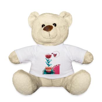 Colourful summer - Teddy Bear - white - Front