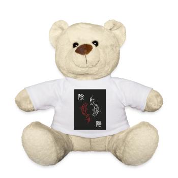 Yin & Yang Koi – Balance japonaise minimaliste - Nounours - blanc - Devant