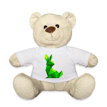Lowpoly Rabbit - Teddy Bear - white - Front