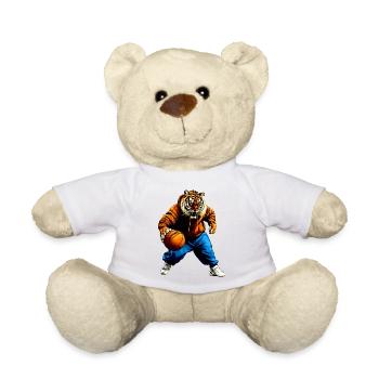 Tiger Basketball - Teddy Bear - white - Front