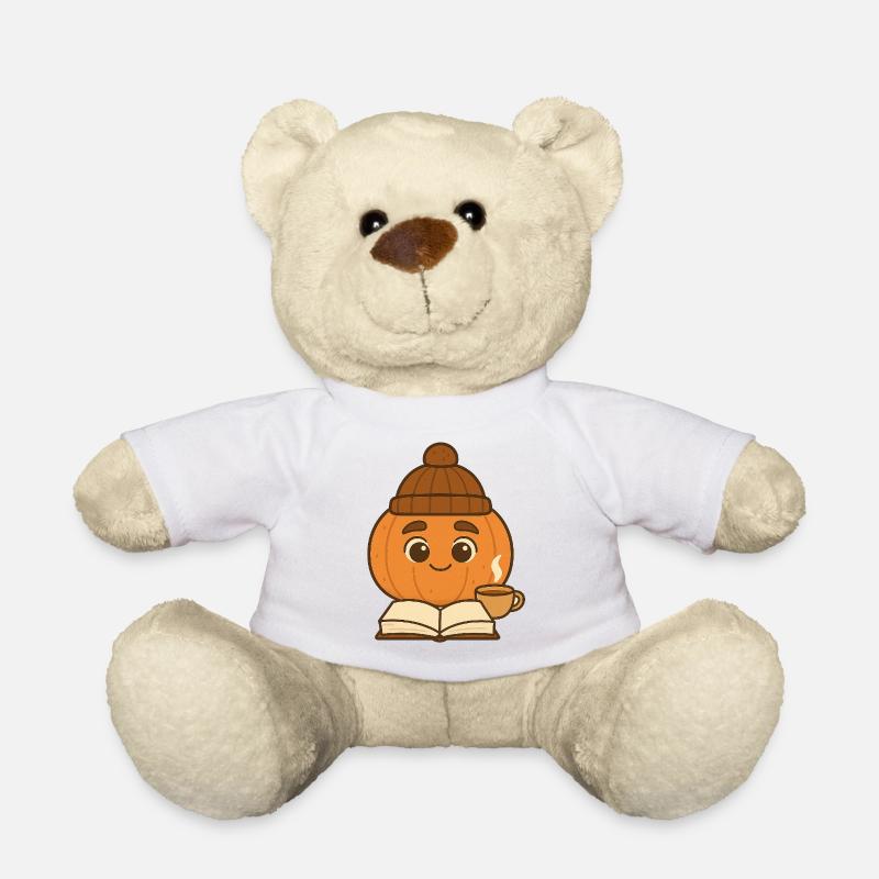Freddie Pumkin 5 - Teddy Bear - white