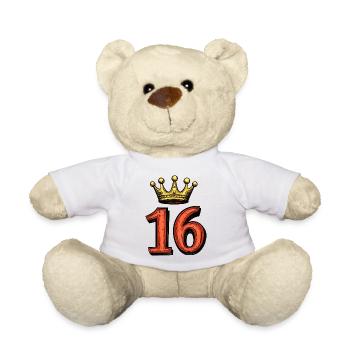 16 Zahl Krone - Teddy - Weiß - Vorne