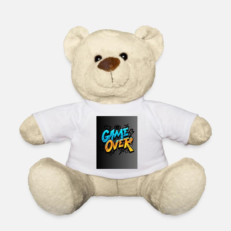 Graffiti Style Game Over Design - Teddy - Weiß