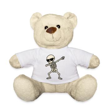 Squelette dab avec lunettes de soleil - Nounours - blanc - Devant