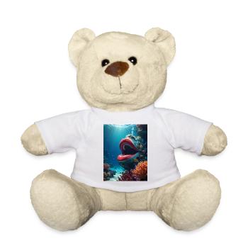 Unterwassermund: Riesiger Lippenabdruck - Teddy - Weiß - Vorne