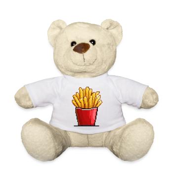 Pixel Pommes Box Fries - Teddy - Weiß - Vorne