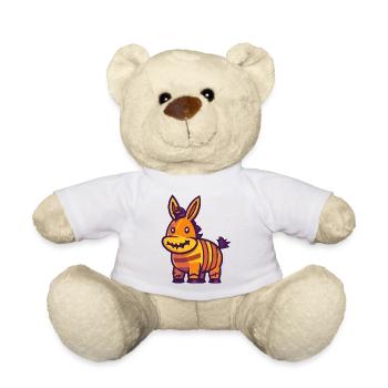 Donkey Halloween Comic Funny - Teddy Bear - white - Front