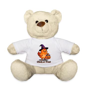 Chick-or-Treat - Teddy Bear - white - Front
