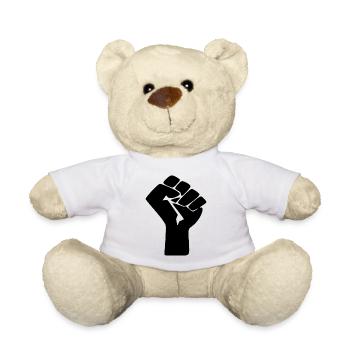 Poing de la Résistance - Le Signe des Mouvements Sociaux - Nounours - blanc - Devant