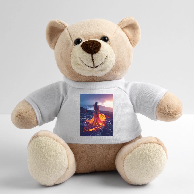 Robe semblable à du feu sur un champ de lave Nounours