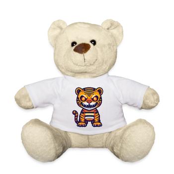 Tiger Halloween Zombie - Teddy Bear - white - Front