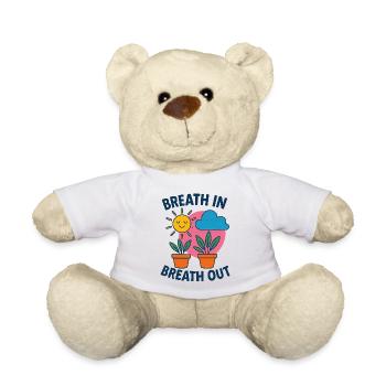Souffle Soleil Plantes Motif - Nounours - blanc - Devant