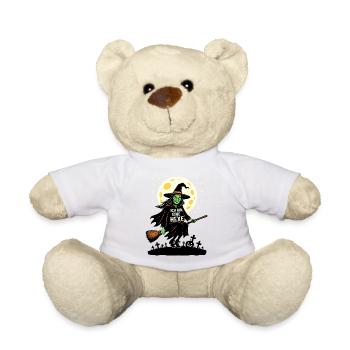 Costume de sorcière Halloween Carnaval Crou Balai Lune - Nounours - blanc - Devant