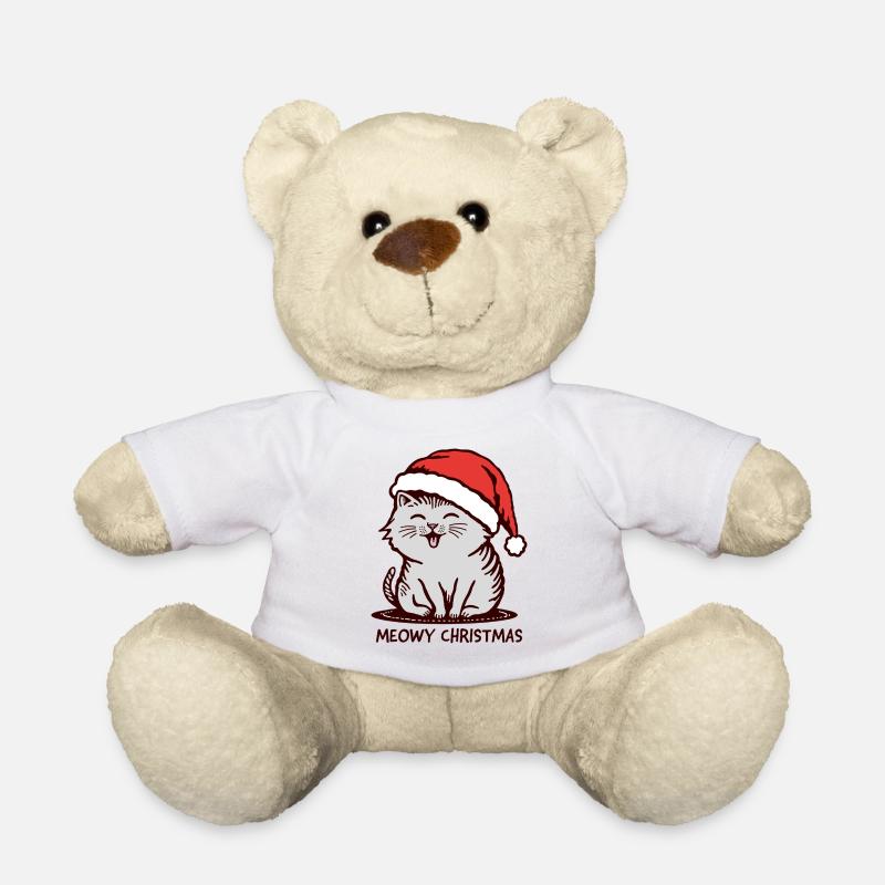 Miauige Weihnachten - Teddy - Weiß