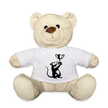 Rat avec coupe - Nounours - blanc - Devant