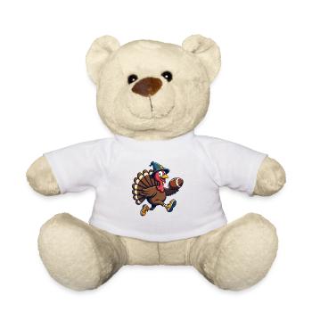 Thanksgiving Football Truthahn - Teddy - Weiß - Vorne