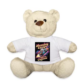 Évasion du lundi alimentée par la caféine - Nounours - blanc - Devant