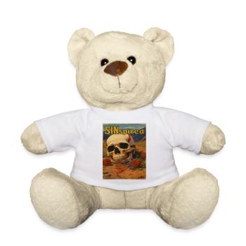 Inspiriert von Sünden, Totenkopf in der Wüste - Teddy - Weiß - Vorne