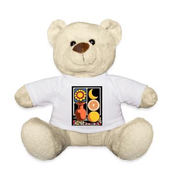 Sunflower Citrus Moon - Teddy Bear - white - Front