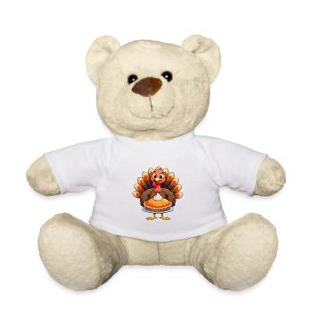 Thanksgiving Lustiger Thanksgiving Truthahn - Teddy - Weiß - Vorne