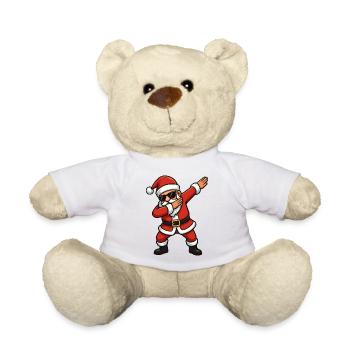 Weihnachtsmann Dab-Style - Teddy - Weiß - Vorne