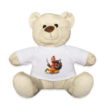 Thanksgiving Lustiger Thanksgiving Truthahn - Teddy - Weiß - Vorne