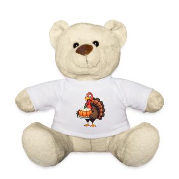 Thanksgiving Lustiger Thanksgiving Truthahn - Teddy - Weiß - Vorne