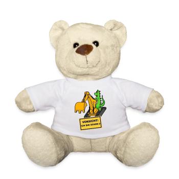 Dino Bagger 2 ans Anniversaire - Nounours - blanc - Devant