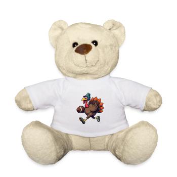 Thanksgiving Football Truthahn - Teddy - Weiß - Vorne