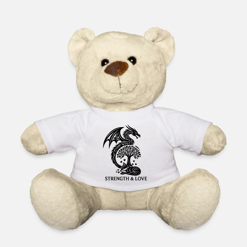 Dragon & Renard - Nounours - blanc