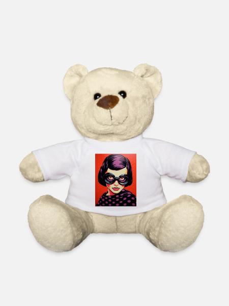 PopArt-Goggles Diva - Teddy - Weiß