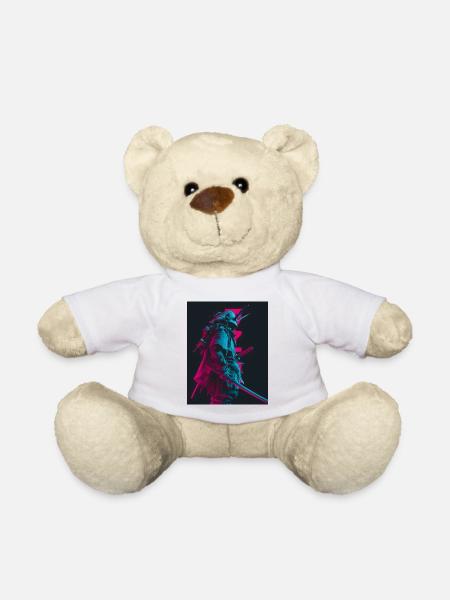 Samurai im Schatten - Teddy - Weiß