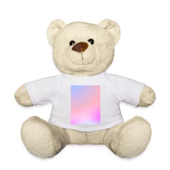 Dégradé pastel de barbe à papa de rêve - Nounours - blanc - Devant