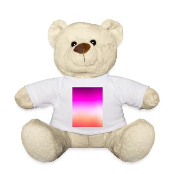 Strahlender Pastell-Sonnenuntergangsgradient - Teddy - Weiß - Vorne